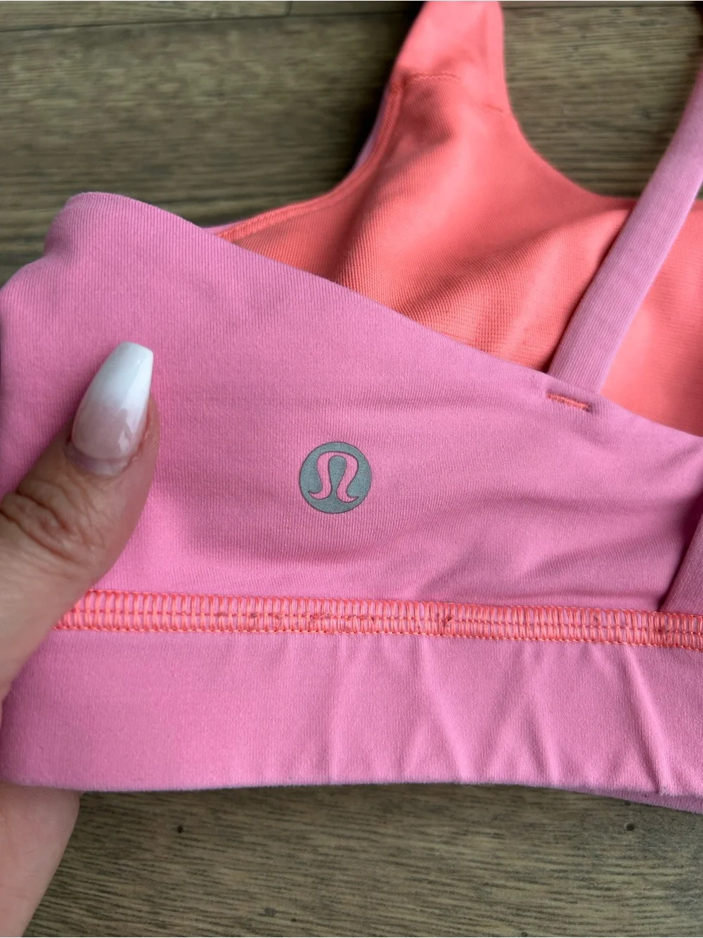 Lululemon Pink Strappy Sports Bra
